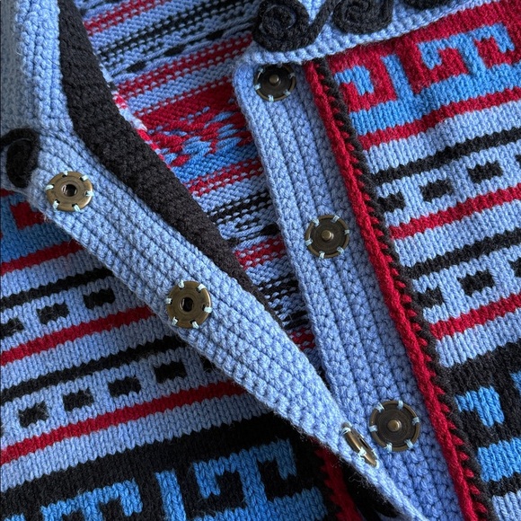 Hand-Knit Kimono Style Long Sweater Jacket Cardigan - Picture 11 of 17